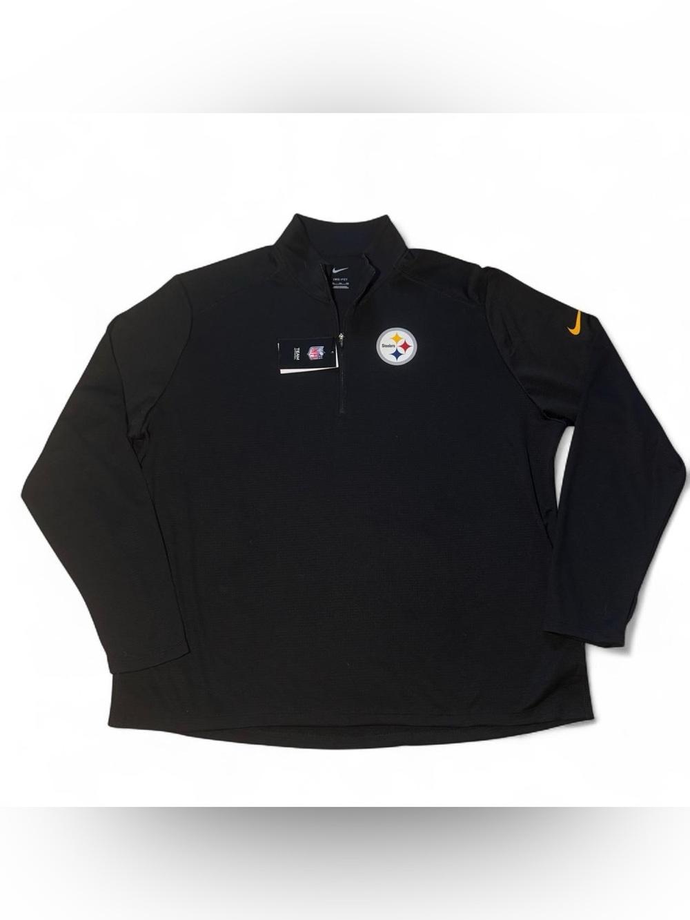 NWT Nike NFL Pittsburgh Steelers black quarter zip sweatshirt 3XL🪐